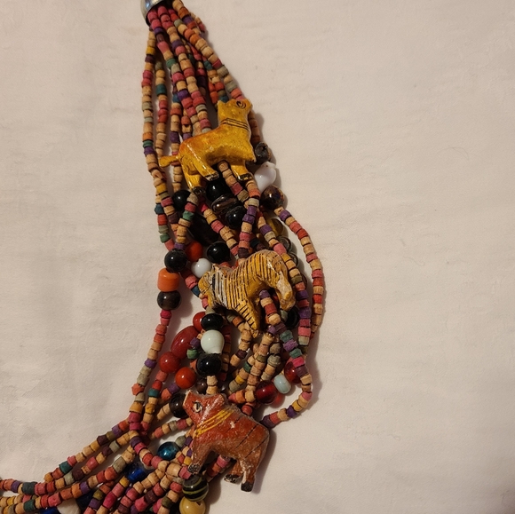 Colorful Wooden Animal Necklace. EUC - Picture 2 of 4